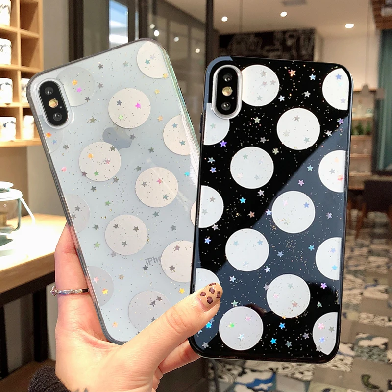Luxury dot gold foil silicone case For Xiaomi Redmi 7 7A 6 pro 6A 5 Plus Soft Cover Pocophone F1 max2 mix3 note 3 |
