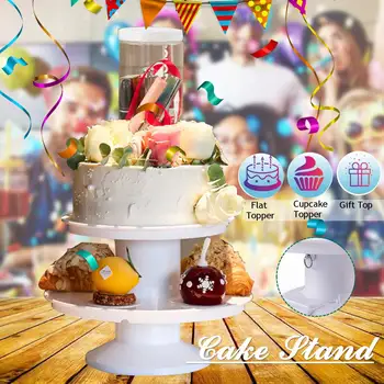 

2 In 1 Surprise Cake-pop-up Stand Gifts Box Surprise Popping Cake Stand Dual Layer Birthday Cake Holder Wedding Party Decoration