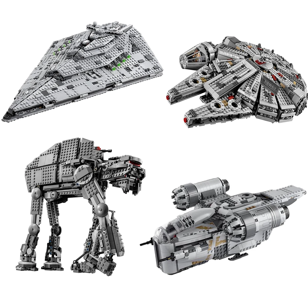 Новинка звезда MOC Millennium Razor X-wing Tie Fighter космический корабль Crest Gunship Набор