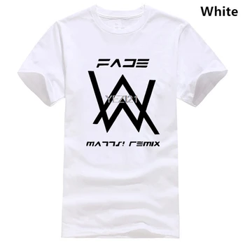 

Dildan New Faded Alan Walker T-shirt Fashion Men T Shirt Cotton Summer Luminous Short-sleeve Loose Tees Tops