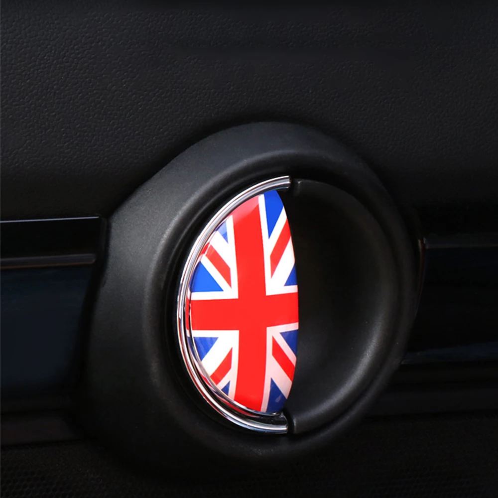 Cristal epóxi porta do carro identificador adesivo, decoração de interiores, decalque para Mini Cooper R56, R55, R60, R61, Countryman F55, F56, F60, 2pcs