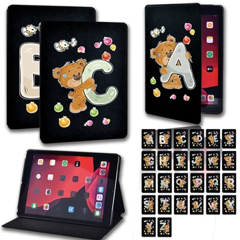 

For Apple IPad 8 2020 10.2 Inch Anti-Dust Flip Stand Soft PU Leather Tablet Case with Cartoon Pattern + Free Stylus