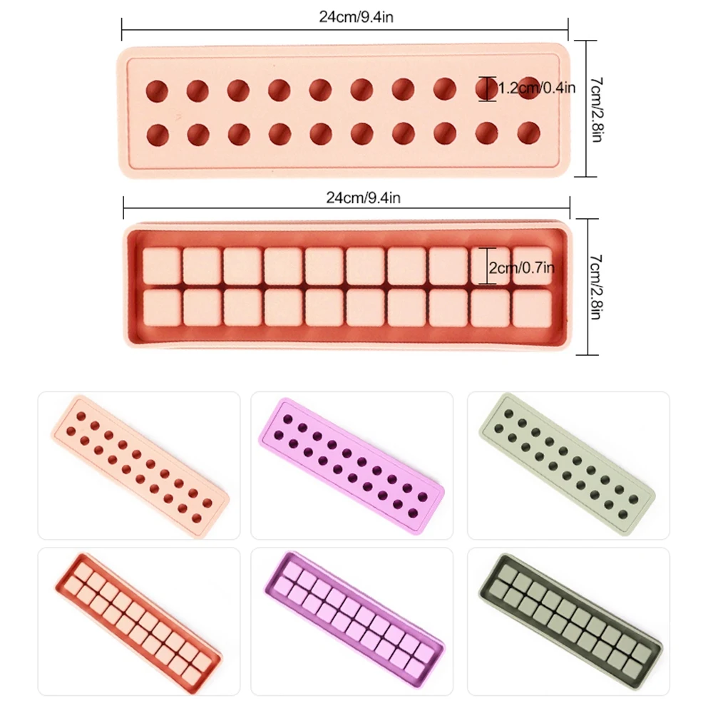 20 сеток пищевой силиконовый лоток с формой для кубиков льда шар квадратной формы DIY Форма для мороженого для виски вечерние бар напиток аксессуары