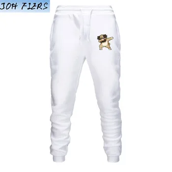 

High Quality Animal Dog Print Jogger Pants Men Fitness Bodybuilding Pants For Runners Autumn Sweat Trousers Brand Clothing