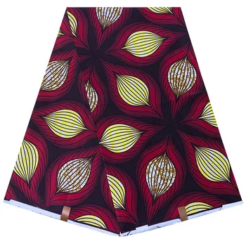 

Veritable Wax tissus Guaranteed Real Wax 6yard/lot 2020 New High Quality African Fabric Colorful Tree Print tissus Wax