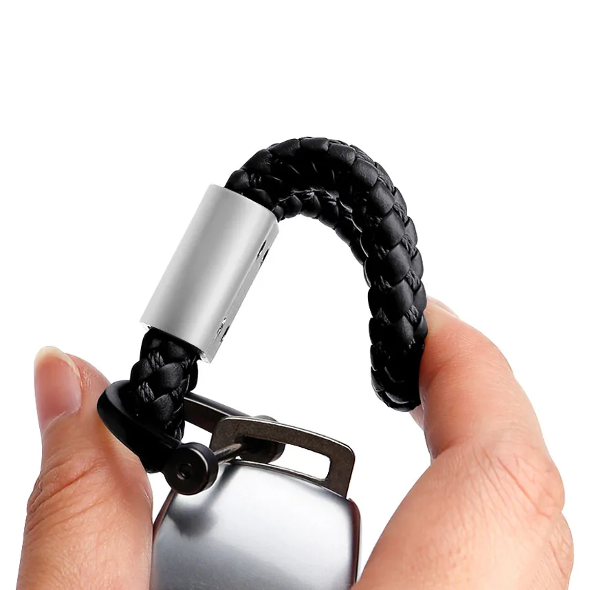 1pcs Braided Rope Car Logo Keychain Auto Keyring Automotive Emblem Goods for Mercedess Benzs W203 W204 W205 W211 W212 W213 W221