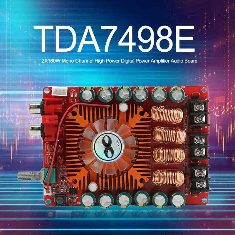 TDA7498E 2X160 Вт моно канал высокой мощности цифровой усилитель мощности аудио Плата стерео динамик усилитель