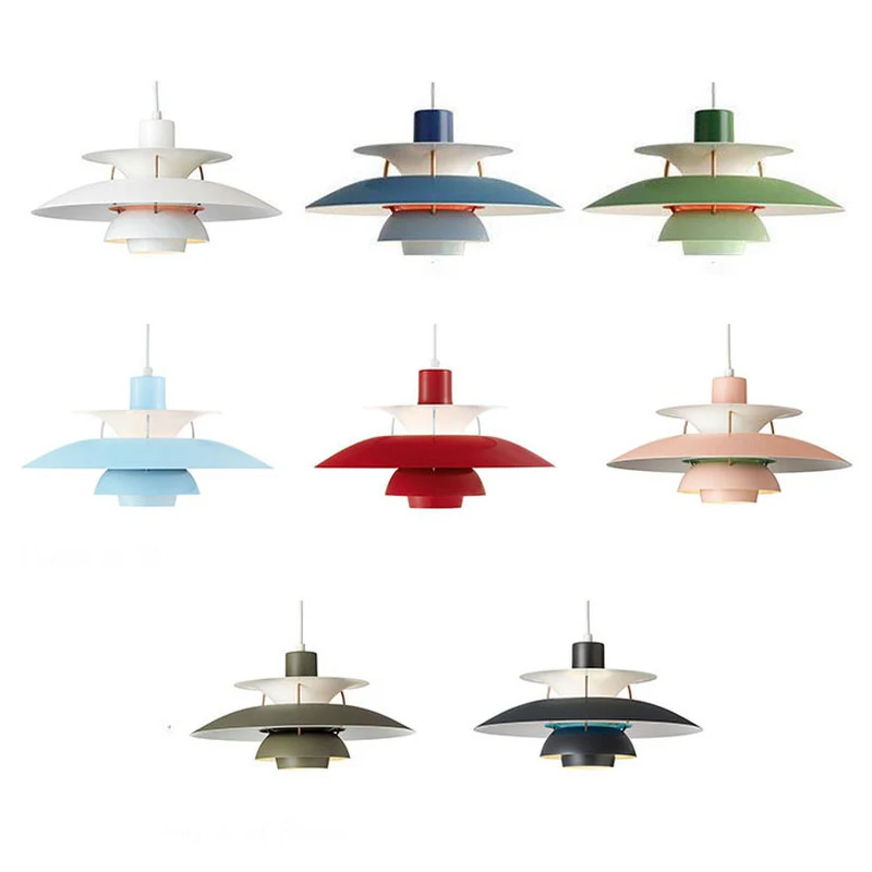 Nordic Personality Creative E27 Led Pendant Light Colorful Aluminum Suspend Lamp Dining Room Home Indoor Lighting Fixtures | Лампы и