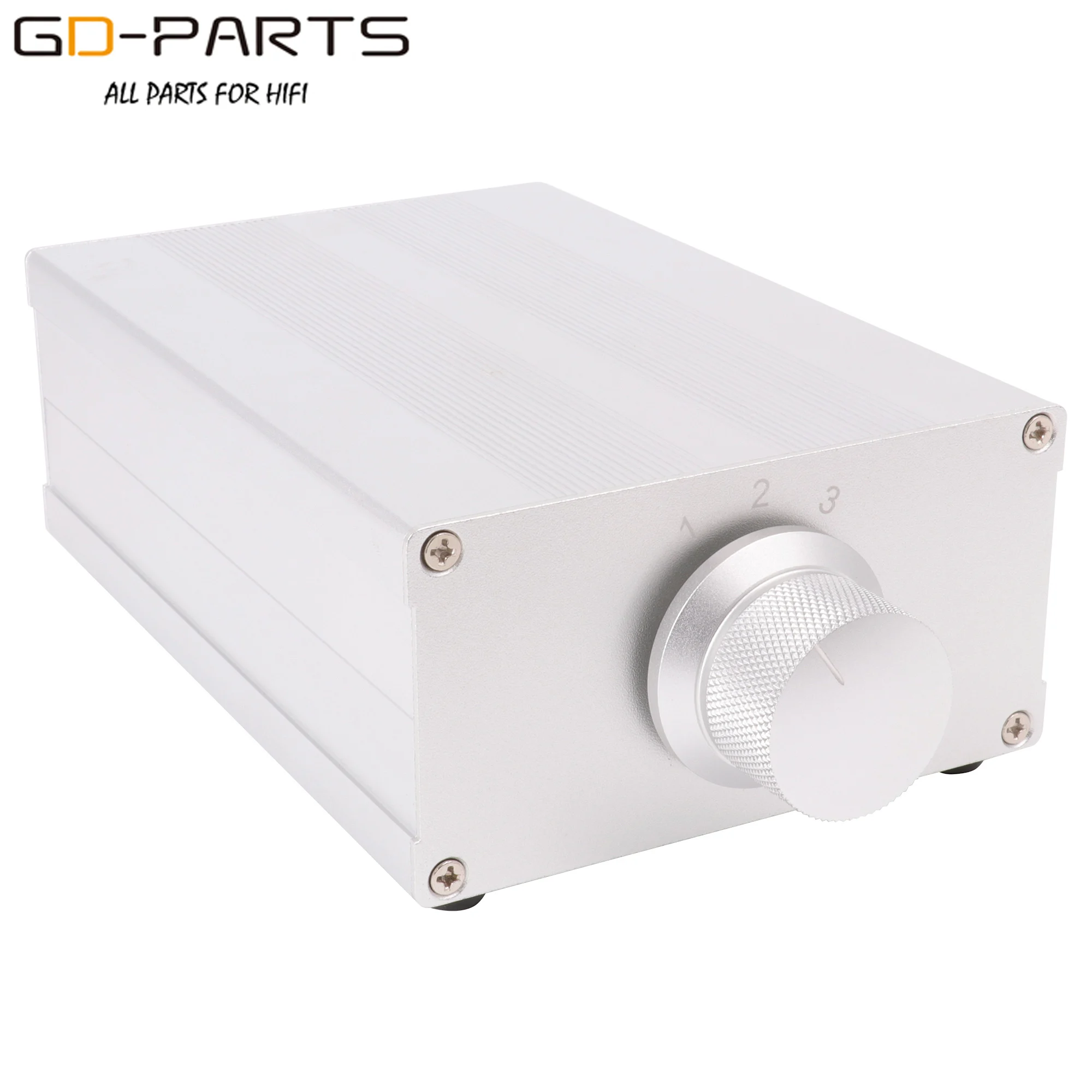 Fontes de Sinal de Áudio Banhado a Ouro Maneiras Interruptor Trocador Divisor Chassis Alumínio Rca Jacks Wbt Solda Ptfe Fio 3 1:3 - Image 4