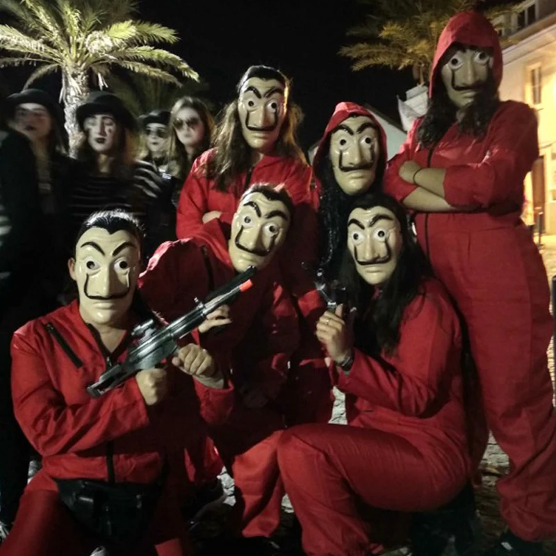 Костюм La Casa De Papel Косплэй Хэллоуин Сальвадор Дали фильм дом Бумага костюмы