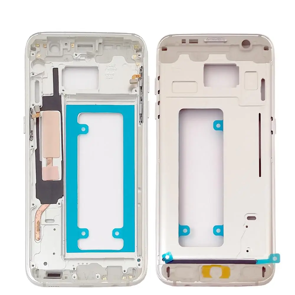 White Новинка для samsung Galaxy S7 Edge SM-G935 G935 5," передний средний ЖК-экран Корпус рамка - Цвет: White