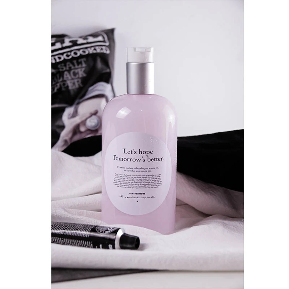 

Bath Shampoo Soap Dispenser Bottle Chic Plastic Cherry Blossoms Pink Color Traveling Portable Liquid Press Storage Bottle 500ml