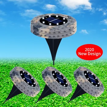 

Solar Path Lights 8 LED/16LEDSolar Power Buried Light Ground Lamp Outdoor Path Way Garden Decking Underground Lamps 2020New styl