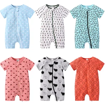 

2020 New Summer Newborn Baby Girl Boy Clothes Short Sleeve Romper Jumpsuit Air-conditioned Clothing One Piece Soft Baby Outfit