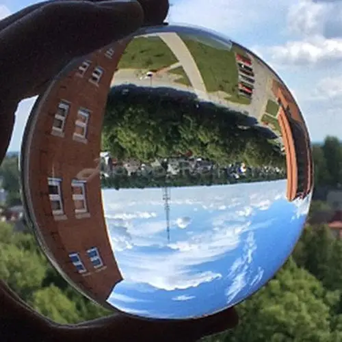 Крупнейший поставщик прозрачного стекла Хрустальный шар лечебная Сфера реквизит для фотографий Lensball Kristallkugel