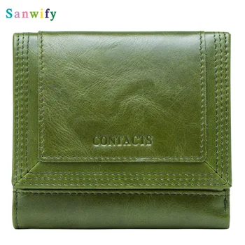 

Luxury Wallets Women Version Leather Ladies Wallet Three Fold Short Wallet Purse Ladies Porte Wallet