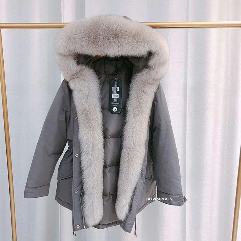 2020 New Winter Down Jacket Natural Fur Collar