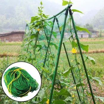 

0.9*1.8m Trellis Garden Climbing Net Mesh Plant Support Plastic Green Bean Cucumber Ropes For Garden Plant Climbing