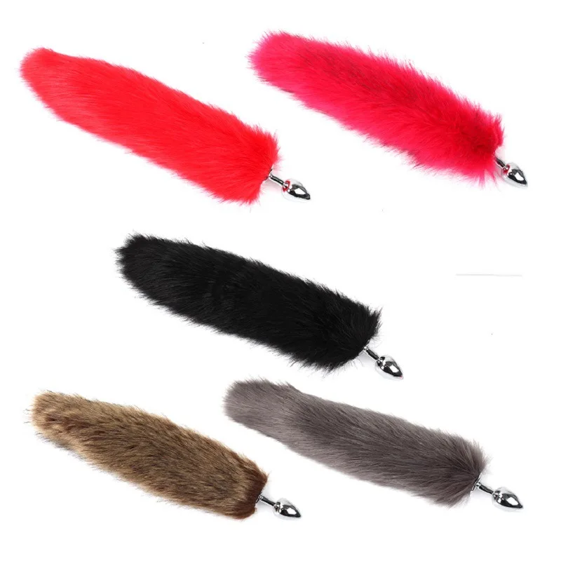 Plush Butt Plug Sex Bdsm Bondage Fake Fox Tail Metal Anal Toys For Adult Woman Men Gay Couples Erotic Games | Красота и здоровье