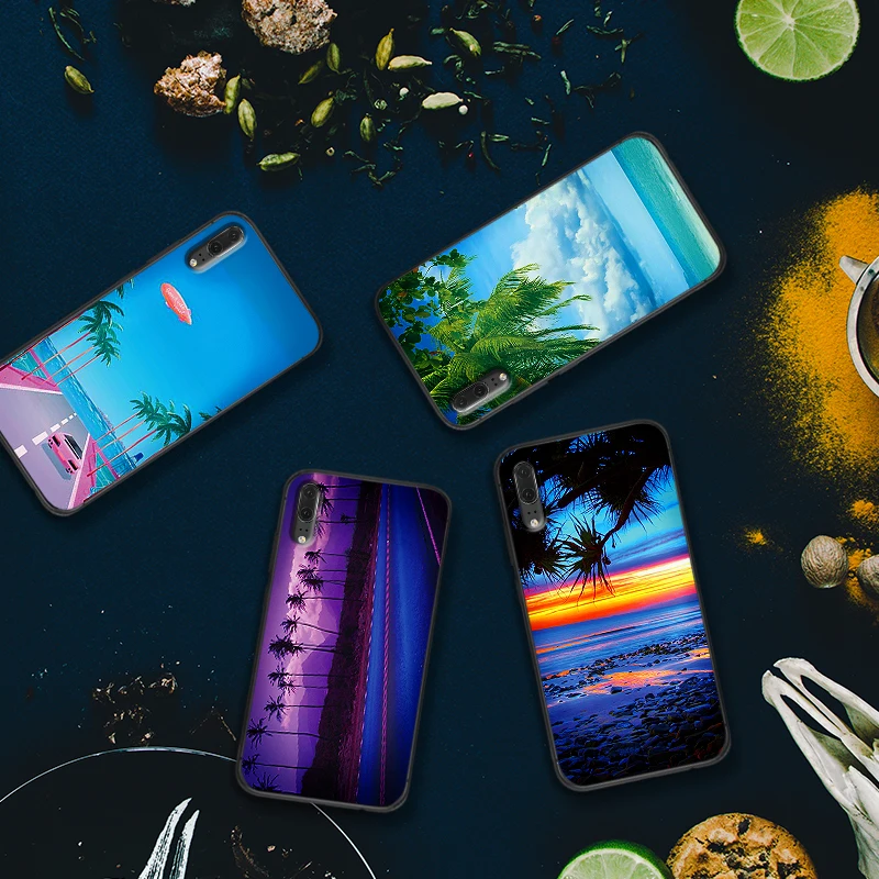 Черные силиконовые чехлы для huawei Y6 Y7 Y9 Prime 2018 2019 Nova 2i 3 4 3i Lite mate 10 20 Pro | Мобильные