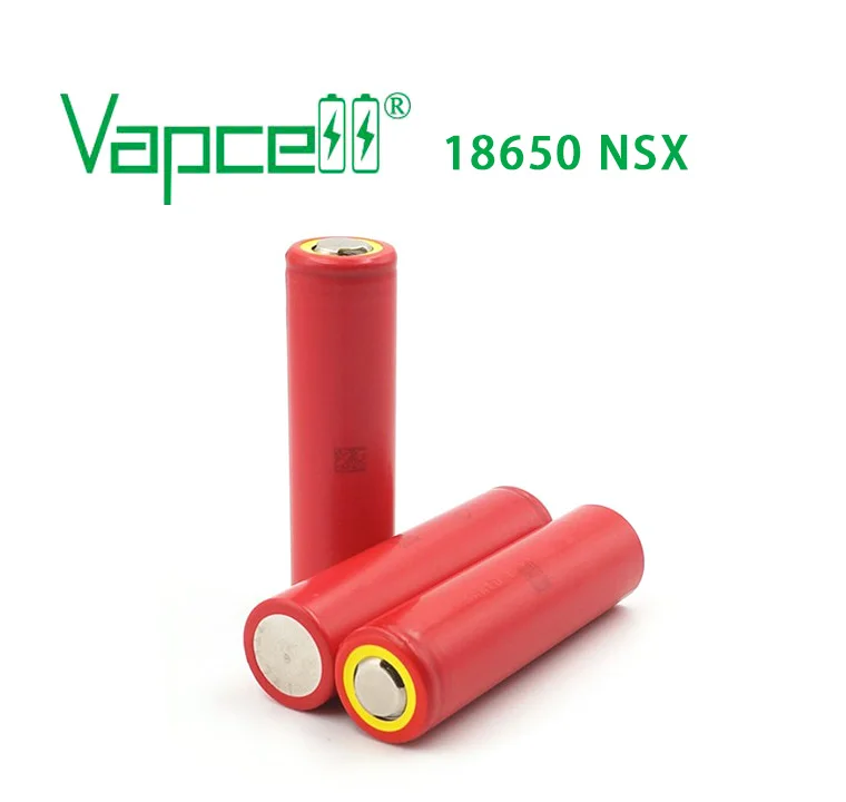 Vapcell 18650 2600 мАч 20A аккумуляторная батарея(UR18650nsx) плоский верх и верхняя кнопка батареи