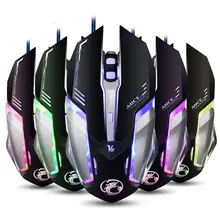 IMICE V8 Проводная игровая мышь 6 кнопок 4800 dpi RGB светодиодный цветной дыхательный светильник оптическая игровая мышь для компьютера ПК ноутбука