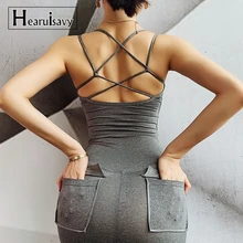 Спортивный жилет на лямках для фитнеса, женский жилет, рубашка для йоги и бега, Внутренний нагрудный коврик, одежда для йоги, укороченный топ