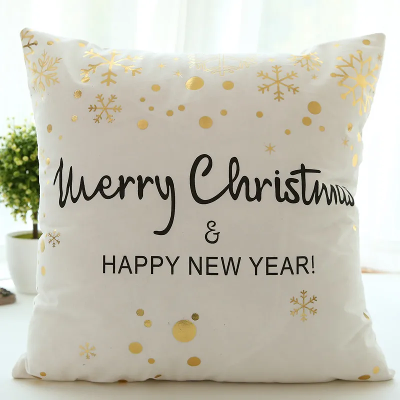 Рождественские Чехлы для подушек, рождественские украшения для дома, Navidad, Рождественская елка Noel Natal, Санта Клаус, подарки на год