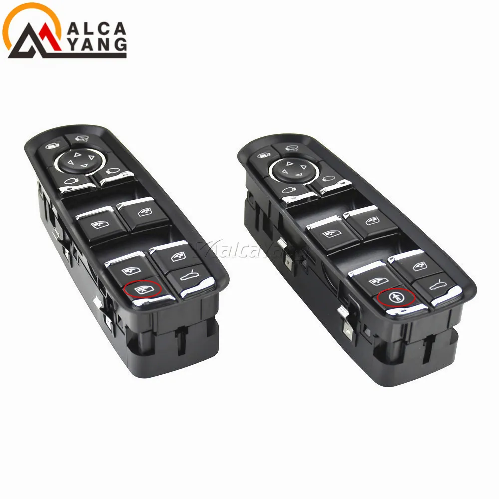 Window Control Switch Driver Passenger Side Button with Child Lock For Porsche Panamera Cayenne Macan 7PP959858MDML / RDML/ CDML
