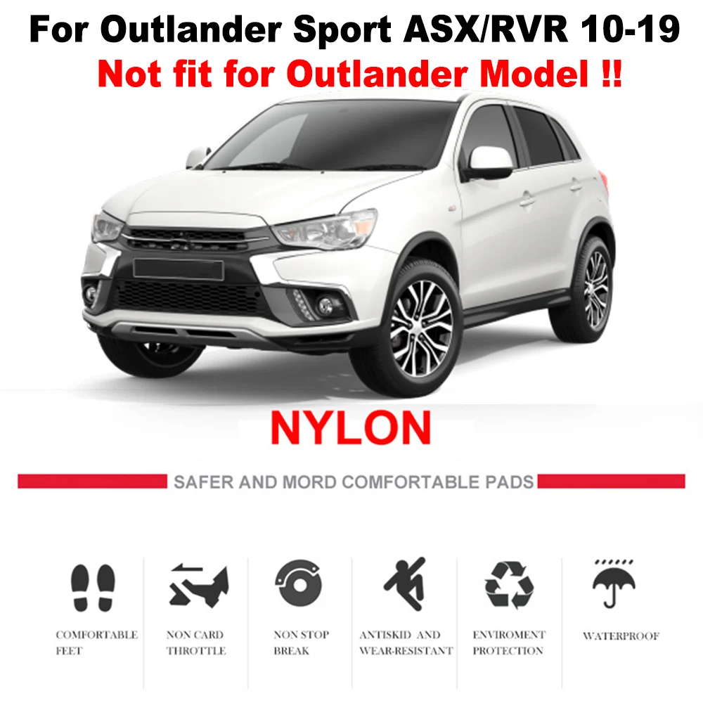 Пользовательские Коврики для Mitsubishi ASX RVR Outlander Sport 2010- водонепроницаемый ковер нейлоновый лайнер спереди и сзади