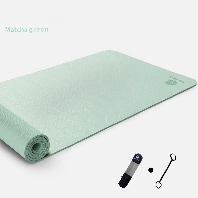 matcha green PIDO Йога 183*61*0,6 см двойной цвет коврик для йоги с позиционной линией толстые Горячие йога пилатес коврики гимнастика Pranamat фитнес Коврик - Цвет: matcha green