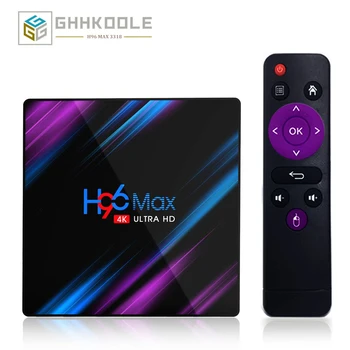 

H96 MAX 3318 Android 9.0 Smart TV Box Rockchip RK3318 4GB 32GB 64GB BT4.0 USB3.0 2.4G/5G Dual WIFI 3D 4K HDR Media Player