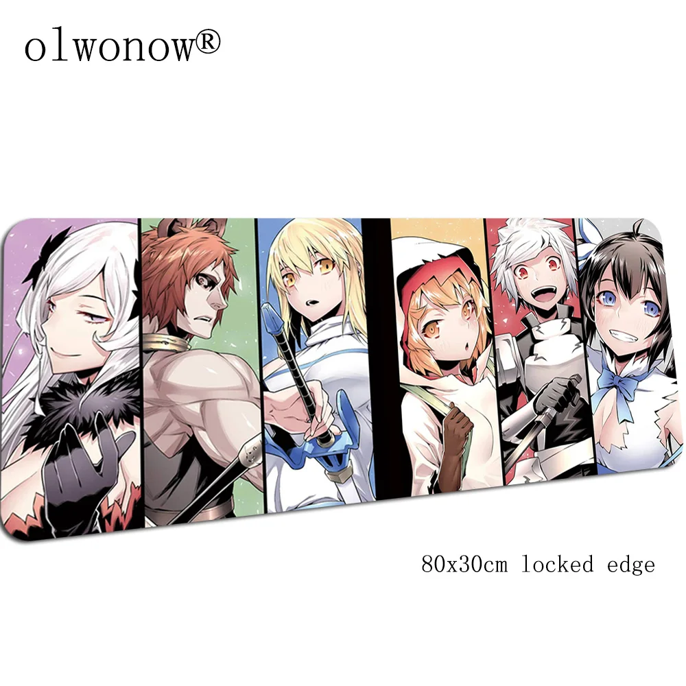 DanMachi коврик для мыши Аниме компьютерный геймер Коврик для мыши 800x300x2 мм padmouse Новое поступление Коврик Для Мыши Эргономичный гаджет коврики для Кабинета - Цвет: design 7