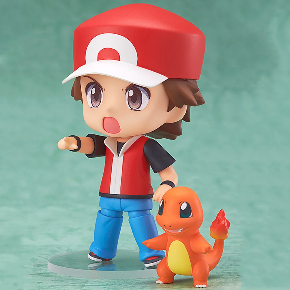 Charmander & Squirtle figma Bulbasaur Red Posable Figure with Pikachu 