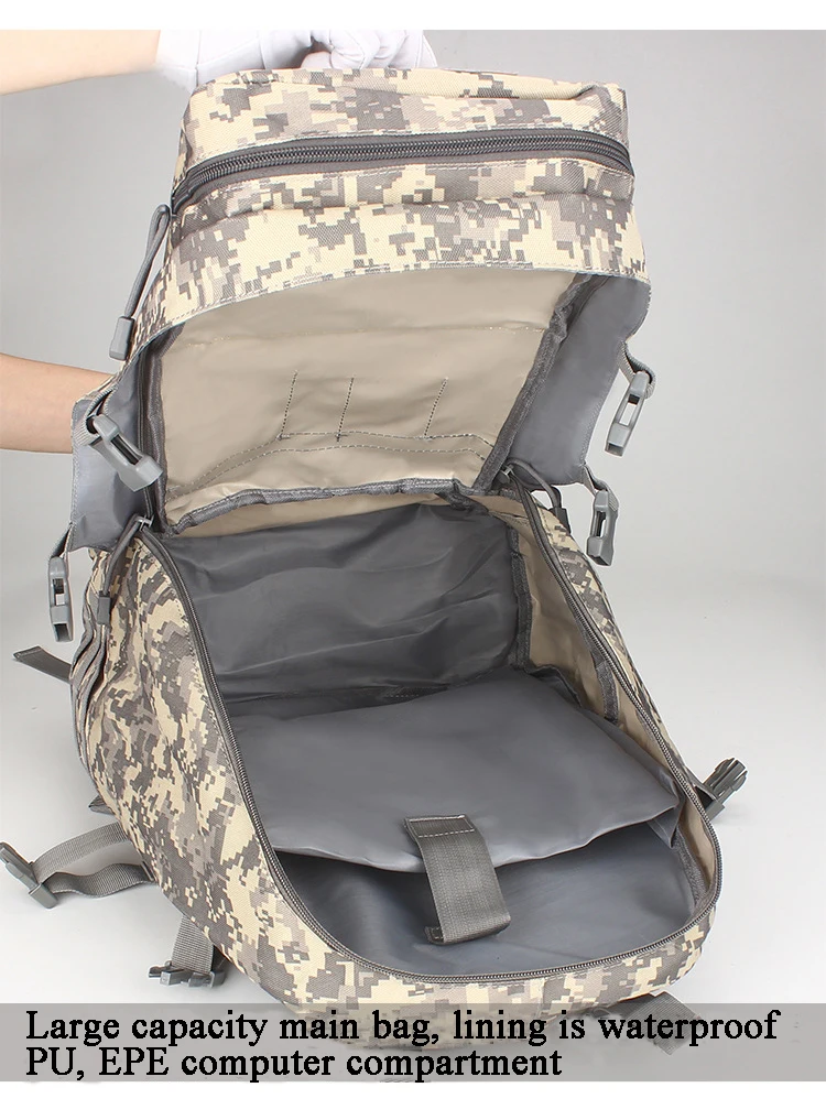 Тактический Рюкзак Molle system прочный походный альпинистский охотничий рюкзак большой емкости боевой походный рюкзак