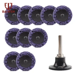 Rouleau de 1/2/3 pouces à changement rapide, bande de verrouillage et disques de nettoyage avec tampons de support pour enlever la peinture, outil abrasif de Surface 