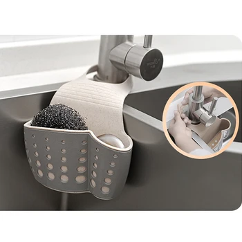 

Creative kitchen sink storage basket wire ball drain basket pool hanging basket hanging storage rack