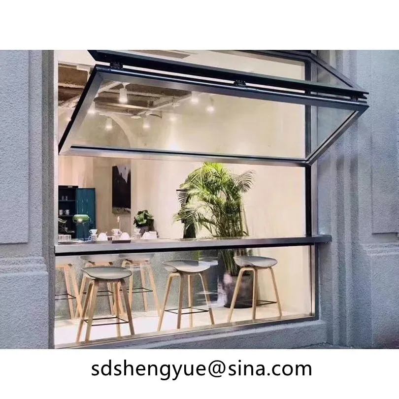 Aluminium Vertical Folding Door And Window Push Up Fold Up Window