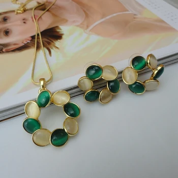 

Yuminglai Dubai Costume Jewelry Fine Jewelry Pendant Sets FHK8736