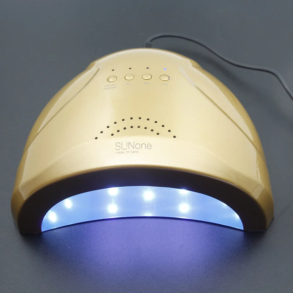 SAMVI УФ-светодиодный светильник SUNone профессиональный UV led лампа для ногтей 48 Вт Сушилка для ногтей УФ светодиодный Сушилка для ногтей Светодиодный УФ-сушка для ногтей лампе - Цвет: Gold