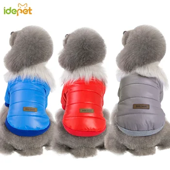 

2019 Warm Pet Coat For Small Medium Dog Clothes Thicker Winter Soft Fur Dog Jacket Puppy Cat Clothes Jackets Waterproof Cloth 35