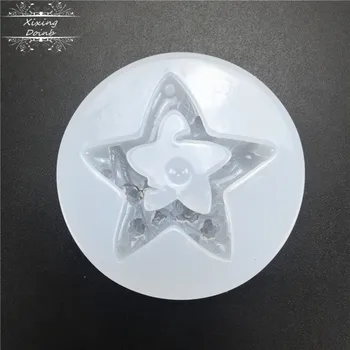 

DIY Star Shaped Crystal Earring Pendant resin silicone mold soft candy cake decoration tool hand craft epoxy resin jewelry mold