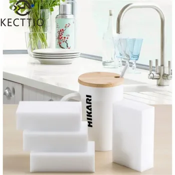 

10PCS Multi-functional Melamine Sponge Magic Sponge Eraser Melamine Cleaner Eco-Friendly White Kitchen Magic Eraser 10*6*2cm