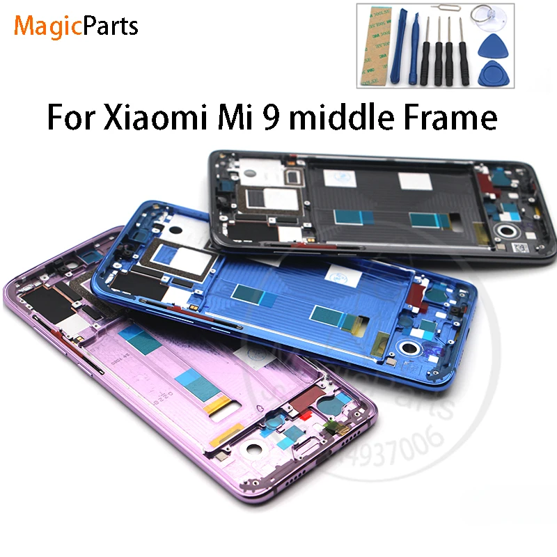 Для Xiaomi Mi 9 средняя рамка ЖК опорная Корпус Лицевая панель для Mi9 запасные