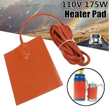 

Silicone Rubber Heater Pad 110 Volt Pad Heater Engine Heater Oil Pan Tank Car Truck Start Pre Heater 175W