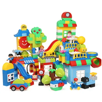 

Baby Assembling Toys Slide Ladder Window Motorcycle Tree Baseplate CompatibleBuilding Blocks Accessory