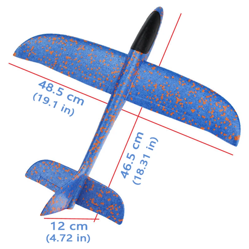 48 см Детский Большой пенопластовый самолет игрушка EPP ручной бросок летная игрушка-планер DIY Модель самолета устойчивая прорыв Вечерние игры Забавный подарок игрушки