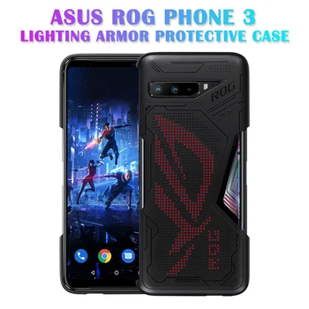 

New Asus ROG3 Lighting Armor Case Protective Case 2020 5G Shell Accessories Cover Glare Light for Asus ROG Gaming Phone 3 Case