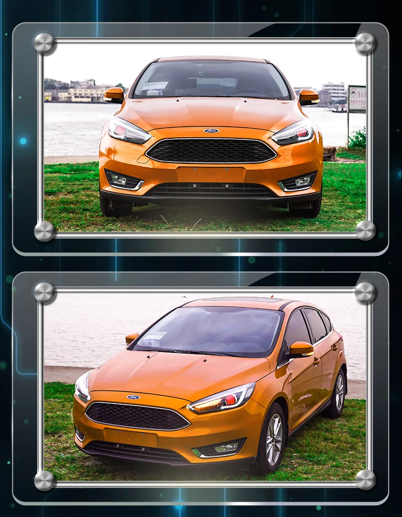 DY_L Набор для автостайлинга для Ford Focus фары- фокусировка головная лампа светодиодный DRL ближнего света HID Дальний свет