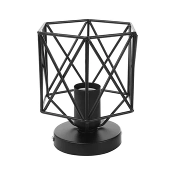 

Industrial Vintage Lamp Light Cage E26 110V (Not Including Blub) Home Garden Semi Flush Mount Ceiling Light Wire Cage Fixture